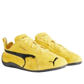 Balenciaga x Puma Speedcat Suede ”Distressed Yellow Black” 847146WSDSD7010 Balenciaga x Puma Speedcat Suede ”Distressed Yellow Black” 847146WSDSD7010