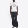 Balenciaga x RuPaul -yhteistyömalli, FW21, kirjainpainatus, pyöreä kaulus, miesten, valkoinen 670943TLV579057