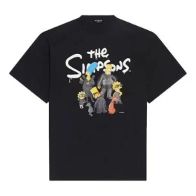 Balenciaga x THE SIMPSONS Oversized-puuvillainen T-paita ”Black” 676589TLVG71000 Balenciaga x THE SIMPSONS Oversized-puuvillainen T-paita ”Black” 676589TLVG71000