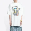 Balenciaga x THE SIMPSONS Oversized-puuvillainen T-paita ”White” 676589TLVG70901