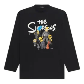 Balenciaga x THE SIMPSONS pitkähihainen T-paita, Large-malli ”Black” 681046TLVG70100 Balenciaga x THE SIMPSONS pitkähihainen T-paita, Large-malli ”Black” 681046TLVG70100