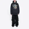 Balenciaga x THE SIMPSONS puuvillainen huppari, leveä istuvuus ”Black” 674986TLVG81000