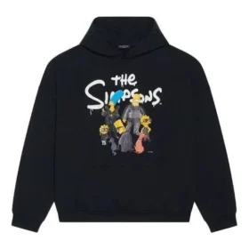 Balenciaga x THE SIMPSONS Puuvillainen huppari, leveä istuvuus ”Musta” 675003TLVG81000 Balenciaga x THE SIMPSONS Puuvillainen huppari, leveä istuvuus ”Musta” 675003TLVG81000
