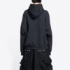Balenciaga x THE SIMPSONS Puuvillainen huppari, leveä istuvuus ”Musta” 675003TLVG81000