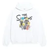 Balenciaga x THE SIMPSONS puuvillainen huppari, leveä istuvuus ”White” 675003TLVG89016
