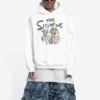 Balenciaga x THE SIMPSONS puuvillainen huppari, leveä istuvuus ”White” 675003TLVG89016
