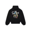 Balenciaga x The Simpsons -topattu bomber-huppari ”Black” 657115TLVG71000