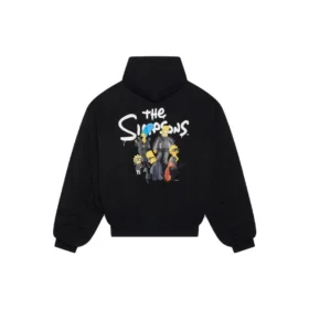 Balenciaga x The Simpsons -topattu bomber-huppari ”Black” 657115TLVG71000