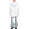 Balenciaga x WFP Double Sleeves T-paidat ”White” 698089TMVL29086