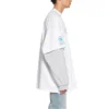 Balenciaga x WFP Double Sleeves T-paidat ”White” 698089TMVL29086