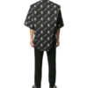 Balenciaga x WFP lyhythihainen paita, jossa neliönmuotoinen selkäosa ”Black White” 602026TIL251070