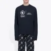 Balenciaga x WFP pitkähihainen T-paita, medium-mitoitus ”Black” 612967THV841000