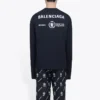 Balenciaga x WFP pitkähihainen T-paita, medium-mitoitus ”Black” 612967THV841000