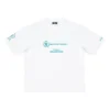 Balenciaga x WFP T-paidat, Medium-mitoitus, ”White” 612966TMVL29086