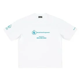 Balenciaga x WFP T-paidat, Medium-mitoitus, ”White” 612966TMVL29086 Balenciaga x WFP T-paidat, Medium-mitoitus, ”White” 612966TMVL29086