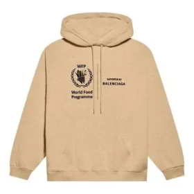 Balenciaga x World Food Programme Medium Fit -huppari ”Beige” 600583TJVK49605 Balenciaga x World Food Programme Medium Fit -huppari ”Beige” 600583TJVK49605