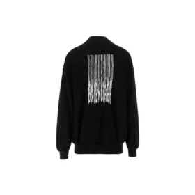 Barcode-pyöreäkaulainen villapaita ”Black” 652981TKVE61070 Barcode-pyöreäkaulainen villapaita ”Black” 652981TKVE61070