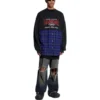 BB Authentic -paikkat-T-paita, pitkähihainen, ”Black Blue” 698227TMM085212