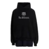 BB Be Different -paikattu T-paidan huppari ”Black” 720406TNVV11070