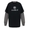 BB Be Different -paikkat-T-paita, pitkähihainen T-paita ”Black Grey” 720407TNVV31070