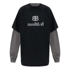 BB Be Different -paikkat-T-paita, pitkähihainen T-paita ”Black Grey” 720407TNVV31070 BB Be Different -paikkat-T-paita, pitkähihainen T-paita ”Black Grey” 720407TNVV31070