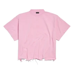 BB Classic Balenciaga lyhyt oversized-T-paita ”Pink” 783399TQVS85708 BB Classic Balenciaga lyhyt oversized-T-paita ”Pink” 783399TQVS85708