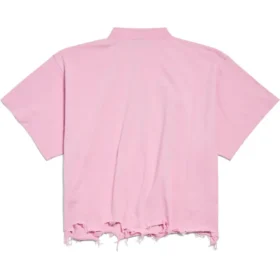 BB Classic Balenciaga lyhyt oversized-T-paita ”Pink” 783399TQVS85708 BB Classic Balenciaga lyhyt oversized-T-paita ”Pink” 783399TQVS85708