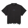 BB Classic Balenciaga lyhyt T-paita, oversized ”Musta” 783399TQVS81083