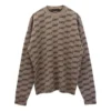 BB-kuvioinen pyöreäkaulainen neulepusero ”Beige” 733859T32539378