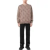 BB-kuvioinen pyöreäkaulainen neulepusero ”Beige” 733859T32539378