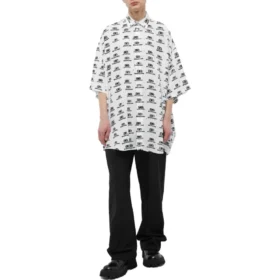 BB-logolla varustettu oversized-paita ”White Black” 725382TNL889040