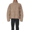 BB Monogram -puffer-takki ”Beige Brown” 681885TML339378
