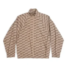 BB Monogram -verryttelytakki, vakiomallinen istuvuus ”Beige Brown” 704495TML369378 BB Monogram -verryttelytakki, vakiomallinen istuvuus ”Beige Brown” 704495TML369378