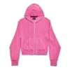 BB Motel vetoketjullinen huppari, istuva malli ”Dark Pink” 791755TQVU85803