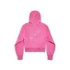 BB Motel vetoketjullinen huppari, istuva malli ”Dark Pink” 791755TQVU85803
