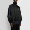 BB-patchwork-nyloninen tuulitakki, täysvetoketju, ”Navy Black” 623019TIO544100