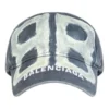 BB-ruiskutettu lippalakki ”Grey White” 673321410B21177