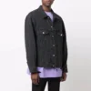 BB Sprayed Denim -takki, Large-malli, ”Dark Grey White” 678354TIWA21440