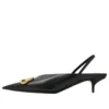 BB Square Knife Slingback -korkokengät ”Black” 691740WAWNC1088