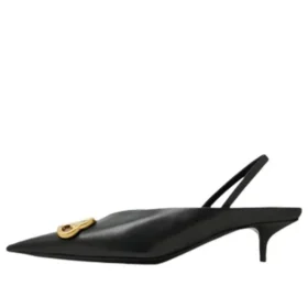 BB Square Knife Slingback -korkokengät ”Black” 691740WAWNC1088
