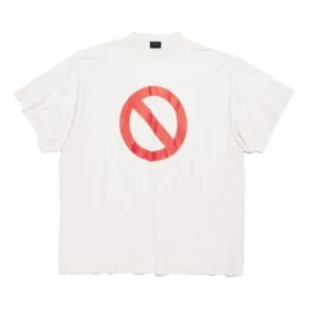 Bfrnd-sarjan käännetty ylisuuri T-paita ”Off White” 787358TQVG89016