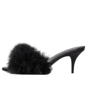 Boudoir 70 mm -sandaalit ”Black Feathers” 787447W0WMQ1000