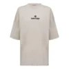 Brodeerattu logo Alphabet lyhythihainen harmaa-valkoinen 641532TJVA99054