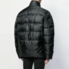 Brodeerattu logo-puffer-takki ”Black” 582998TFO061000