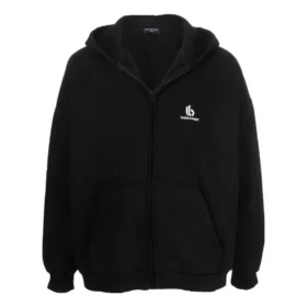 Brodeerattu logo-vetoketjuhuppari ”Black” 674719TLVH81070 Brodeerattu logo-vetoketjuhuppari ”Black” 674719TLVH81070