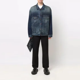Brodeerattu logolla varustettu Denim-takki ”Blue” 671889TJW754021 Brodeerattu logolla varustettu Denim-takki ”Blue” 671889TJW754021