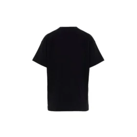 Brodeerattu lyhythihainen unisex-paita, musta 612965TIVD31000