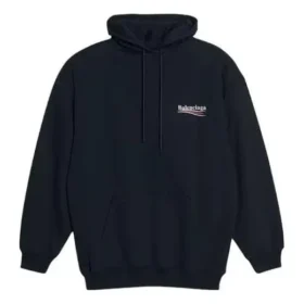 Brodeerattu Political Campaignin oversized-huppari ”Black White” 620947TKVI91070 Brodeerattu Political Campaignin oversized-huppari ”Black White” 620947TKVI91070