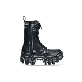 Bulldozer-nauhakengät ”Black Outline Calfskin” 672502WBEF21090