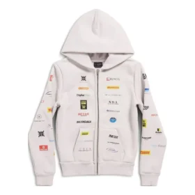 Business English -vetoketjuhuppari ”Off White” 788243TQVH69016